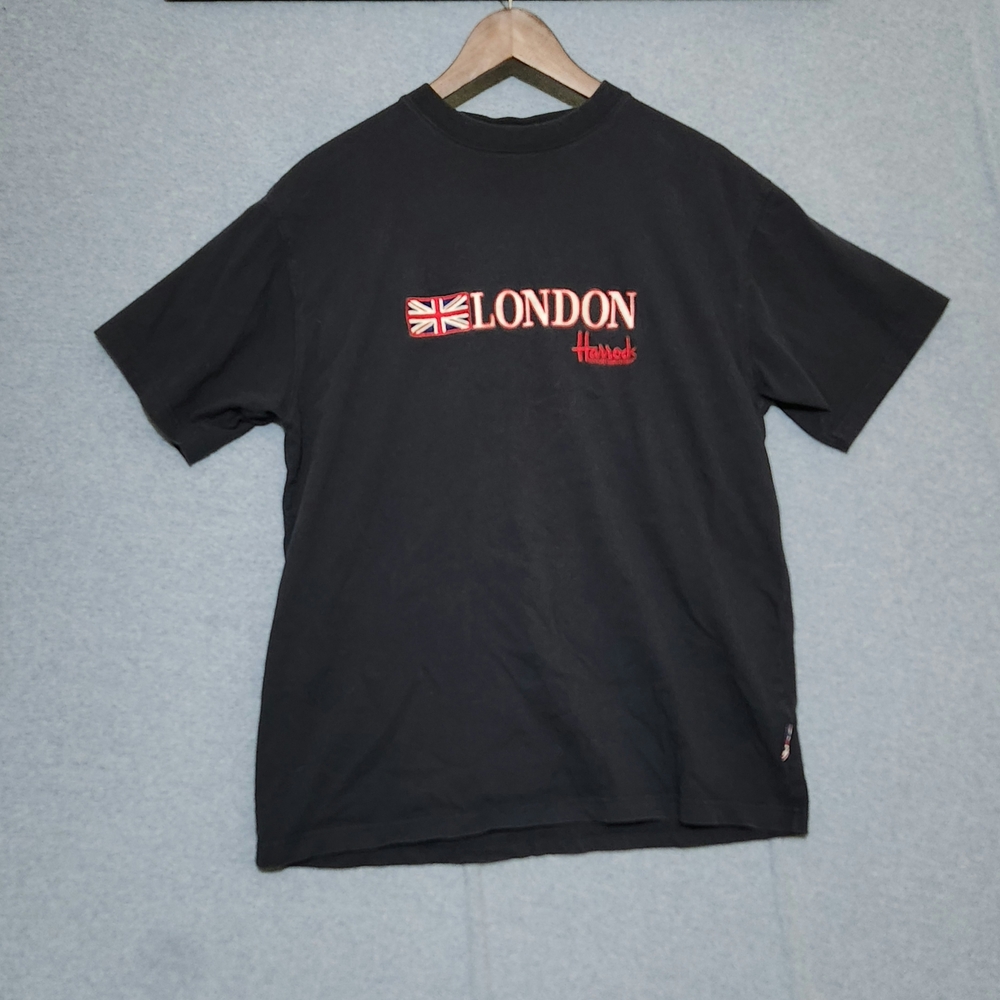 Harrods Black London T-Shirt for Men